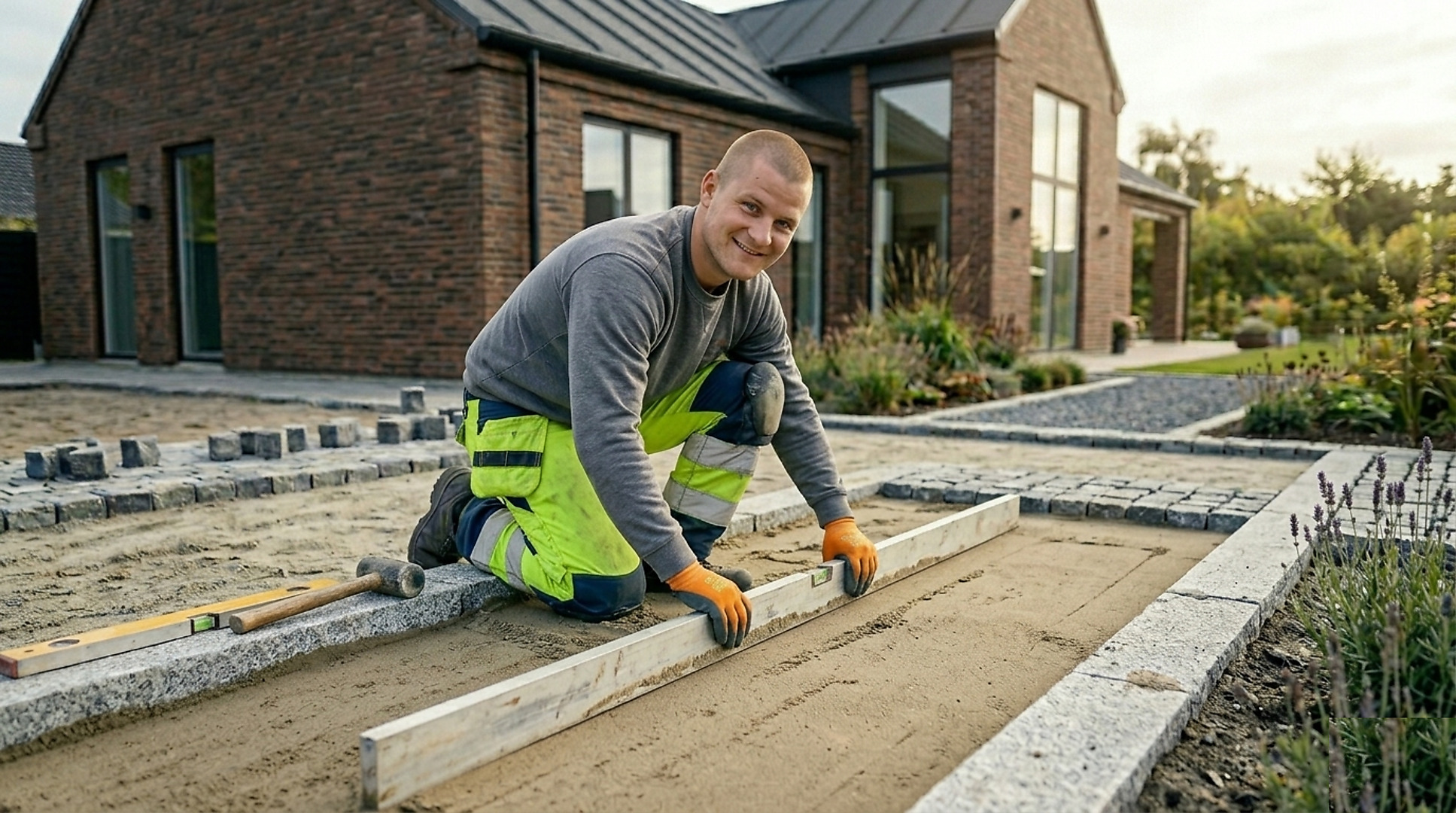 Brolægger lægger sten